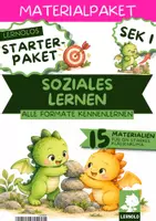 Vorschau - Stundenentwürfe - Soziales Lernen Material Klasse 5 6 7 8 9 10 | 15 Materialien zu Gefühlen, Stress, Konflikten, Freundschaft, Fairness & Selbstbewusstsein | Starterpaket in allen acht Formaten - Deckblatt