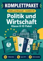 Vorschau - Arbeitsblätter - Politik und Wirtschaft Klasse 8-10 Paket - Deckblatt