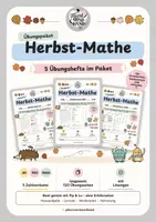 Vorschau - Arbeitsblätter - Herbst-Mathe: Quer durch die Schuljahre üben :-) ZR20 ZR100 ZR1000 - Deckblatt