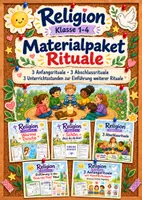 Vorschau - Stundenentwürfe - Materialpaket Rituale | 3 Anfangsrituale, 3 Abschlussrituale & 3 Unterrichtsstunden | Schulanfang | Religion Klasse 1- 4 - Deckblatt