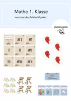 Vorschau - Arbeitsblätter - Mathe 1. Klasse Materialpaket - Deckblatt