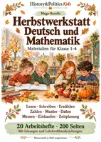 Vorschau - Arbeitsblätter - Herbstwerkstatt Deutsch und Mathematik Mega-Bundle Klasse 1–4 - Deckblatt