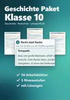Vorschau - Arbeitsblätter - Geschichte 10 Realschule – Arbeitsblätter-Paket, 4 Lernbereiche - Deckblatt
