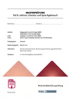 Vorschau - Test - Realschulabschluss Deutsch 2027 BW – 4 Musterprüfungen Teil B | Prosa, Lyrik & Lektüre - Deckblatt
