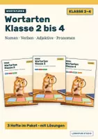 Vorschau - Arbeitsblätter - Wortarten Klasse 2 bis 4 im Paket: Nomen, Verben, Adjektive (Wortspuren) - Deckblatt