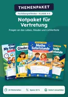 Vorschau - Arbeitsblätter - Fragen an das Leben, Vertretungs-Notpaket, Klasse 4-5 - Deckblatt