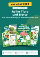 Vorschau - Arbeitsblätter - Themenreihe Tiere und Natur Biologie, Klasse 5-6 - Deckblatt