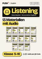 Vorschau - Arbeitsblätter - Englisch Hörverstehen Materialpaket: 13 Hör-Materialien mit Audio, Kl. 5–10 - Deckblatt