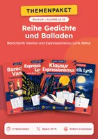 Vorschau - Arbeitsblätter - Themenreihe Gedichte und Balladen Deutsch, Klasse 11-13 - Deckblatt