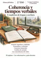 Vista previa - Hojas de trabajo - Coherencia y tiempos verbales: 5 cuadernos 2.º ESO - Portada
