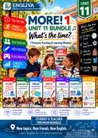 Vorschau - Stundenentwürfe - MORE! 1 Unit 11 (LP 2023) • ENGLIVA BUNDLE: What's the time? – Komplettpaket (7 Module) - Deckblatt