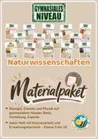 Vorschau - Unterrichtsreihen - Naturwissenschaften Gymnasium – wachsendes Materialpaket | Biologie, Chemie, Physik | Basis, Vertiefung, Experte | mit Klassenarbeiten und Erwartungshorizont | Klasse 5–10 - Deckblatt