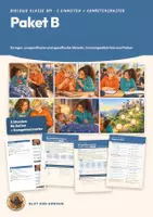Vorschau - Stundenentwürfe - Immunsystem Abwehr Antikörper Fieber Biologie Klasse 8 9 | Paket 5 Unterrichtsstunden 84 Seiten mit Lösungen | Boarding Pass, Exit-Ticket, Kompetenzraster | Blut und Abwehr Paket B - Deckblatt