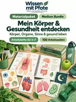 Vorschau - Arbeitsblätter - Materialpaket: Mein Körper & Gesundheit entdecken – Medium Bundle – Klasse 5–7 - Deckblatt