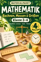 Vorschau - Arbeitsblätter - Mathematik Klasse 3–4 – Schriftlich rechnen, messen und Größen – 4 Materialien - Deckblatt