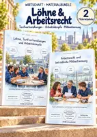 Vorschau - Unterrichtsreihen - Löhne & Arbeitsrecht – 2 große Lernwerkstätten für PoWi & Sozialkunde | Tarifverhandlungen, Gewerkschaften, Streik, Mindestlohn, Arbeitsvertrag, Kündigungsschutz, Betriebsrat & Mitbestimmung | Mit Lösungen - Deckblatt