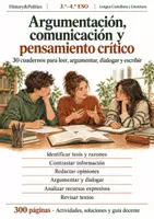 Vista previa - Hojas de trabajo - Argumentación: 30 cuadernos de Lengua 3.º–4.º ESO - Portada