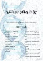 Vista previa - Juegos / Gamificación - HUMAN BODY pack 20 recursos (letra ligada) - Portada