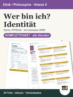 Vorschau - Stundenentwürfe - Wer bin ich? Identität PP/Ethik Kl. 5 · Komplettpaket - Deckblatt