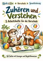 Vorschau - Spiele - Zuhören und Verstehen – 5 Arbeitshefte – Vorschule - Deckblatt