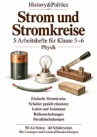 Vorschau - Arbeitsblätter - Stromkreise: 5 Arbeitshefte Klasse 5–6 - Deckblatt