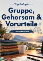 Vorschau - Arbeitsblätter - Psychologie Bundle – Gruppe, Gehorsam & Vorurteile - Deckblatt