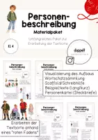 Vorschau - Unterrichtsreihen - Personenbeschreibung | MATERIALPAKET (Klasse 4) - Deckblatt