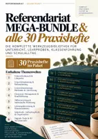 Vorschau - Unterrichtsreihen - Referendariat MEGA-BUNDLE – Alle 30 Praxishefte | 300 Seiten für Unterricht, Lehrprobe & Schulalltag - Deckblatt