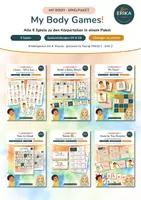 Vorschau - Spiele - Körperteile Englisch – Spielpaket mit 6 Spielen | My Body | Klasse 1–4 | Young World 1 Unit 2 - Deckblatt