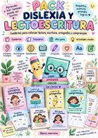 Vista previa - Hojas de trabajo - PACK entrenamiento dislexia: lectoescritura - Portada