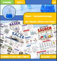 Vorschau - Arbeitsblätter - Materialpaket - Systematisierung der Säuren, Basen und Salze - Deckblatt