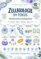 Vorschau - Unterrichtsreihen - Zellbiologie im Fokus – MEGA-Bundle mit 10 kompletten Biologie-Unterrichtseinheiten | Zellen, Genetik, Biomembranen, Enzyme, Zellatmung, Mitose & mehr - Deckblatt