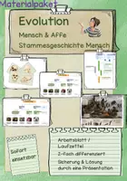 Vorschau - Arbeitsblätter - Materialpaket Evolution Mensch - Deckblatt
