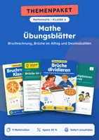 Vorschau - Arbeitsblätter - Bruchrechnung, Übungs-Set Mathe, Klasse 6 - Deckblatt