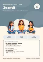 Vorschau - Stundenentwürfe - Kooperatives Lernen Klasse 5 bis 10 | 5 Methodenhefte 80 Seiten | Denken – Austauschen – Vorstellen, Doppelkreis und Partnerinterview, Lerntempoduett | Zusammen denken Paket 2: Zu zweit - Deckblatt