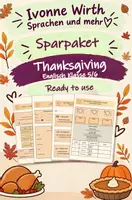 Vorschau - Unterrichtsreihen - Englisch Sparpaket: Thanksgiving (Klasse 5/6, A2): Speaking, Game & Rules - Deckblatt