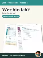 Vorschau - Stundenentwürfe - Wer bin ich? Identität – Paket Kl. 5 (PP) - Deckblatt