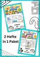 Vorschau - Arbeitsblätter - Materialpaket Rätselhefte Klassen 1-4 - Deckblatt