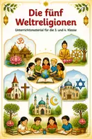 Vorschau - Unterrichtsreihen - Materialpaket: Die Weltreligionen - Deckblatt