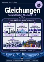 Vorschau - Unterrichtsreihen - Gleichungen – Komplettpaket Sek E | Verstehen, lösen und anwenden - Deckblatt