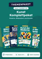 Vorschau - Arbeitsblätter - Moderne und Bildanalyse, Komplettpaket Kunst, Klasse 9-10 - Deckblatt