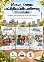Vorschau - Unterrichtsreihen - Medien, Konsum & digitale Selbstbestimmung – PoWi-Bundle | Social Media, Werbung, Datenschutz & Privatsphäre - Deckblatt