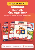 Vorschau - Arbeitsblätter - Übungs-Set Deutsch (Teil 2), Klasse 2-3 - Deckblatt