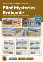 Vorschau - Arbeitsblätter - Fünf Mysteries Erdkunde – Klasse 7–10, Bundle - Deckblatt