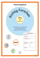 Vorschau - Arbeitsblätter - Forschen im Sachunterricht - Materialpaket - Deckblatt