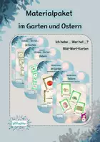 Vorschau - Spiele - Materialpaket "im Garten" und "Ostern" - Deckblatt