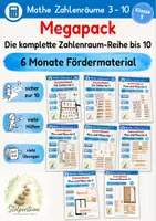 Vorschau - Unterrichtsreihen - Materialpaket Zahlenraum 10, alle Sammelbände - Deckblatt