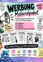 Vorschau - Arbeitsblätter - Werbung analysieren Klasse 7/8 Materialpaket - Deckblatt