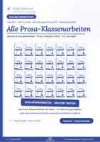 Vorschau - Arbeitsblätter - Wachsendes Materialpaket Klassenarbeiten Deutsch RS BW Klasse 9/10 Prosa und Kurzgeschichten analysieren Abschlussprüfung 2027 - Deckblatt