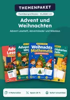 Vorschau - Arbeitsblätter - Advent Leseheft, Advent- und Weihnachtspaket, Klasse 1-2 - Deckblatt